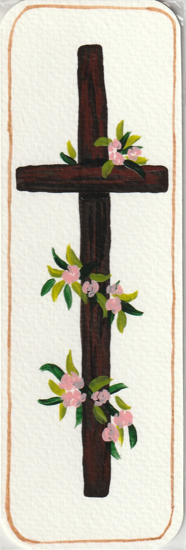 Bookmark "Cross of Roses"