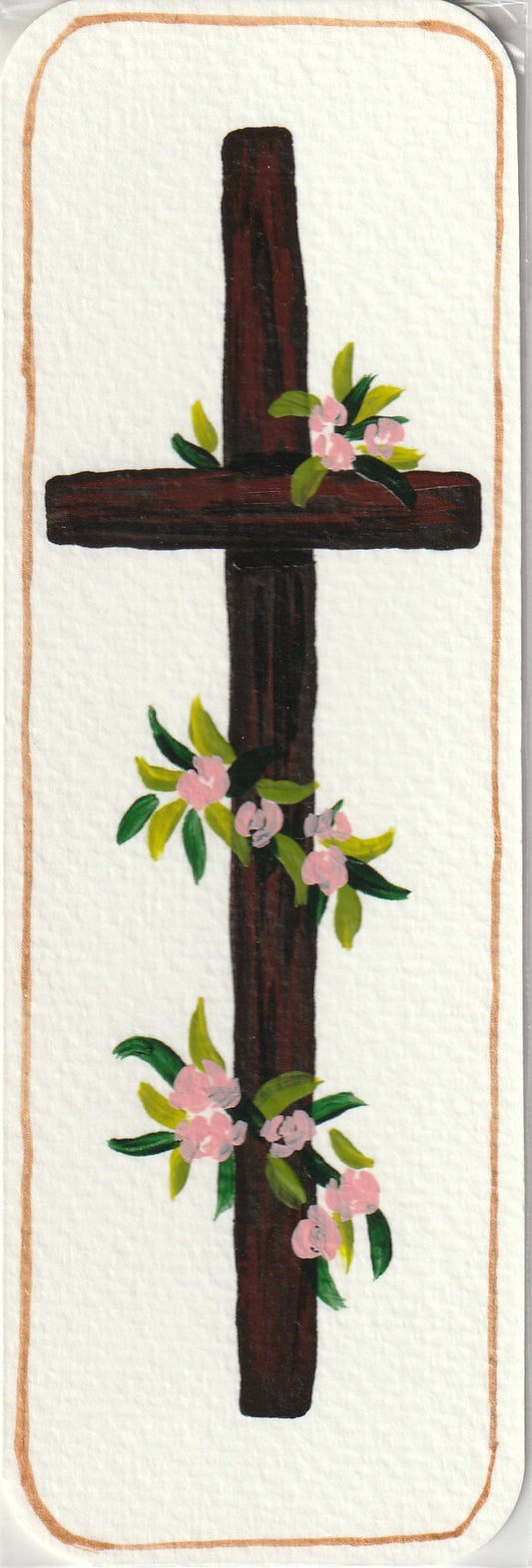 Bookmark "Cross of Roses"