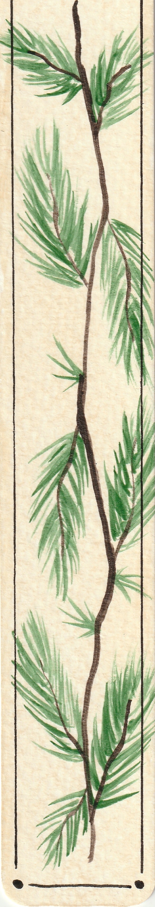Bookmark "Pine Needles"